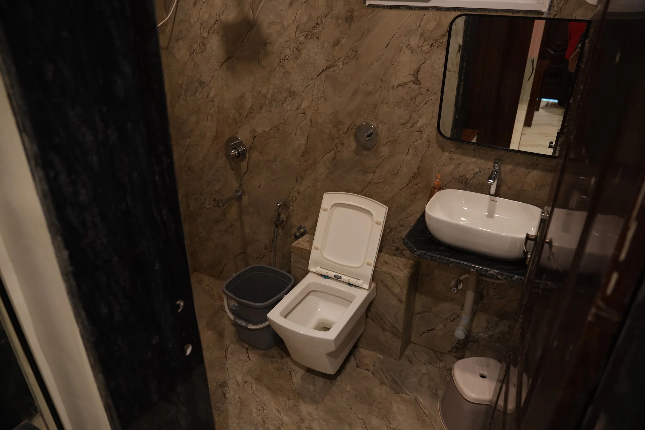 Premium bathroom at DS Agro Tourism & Resort. The attached bathroom in the verified Premium range.