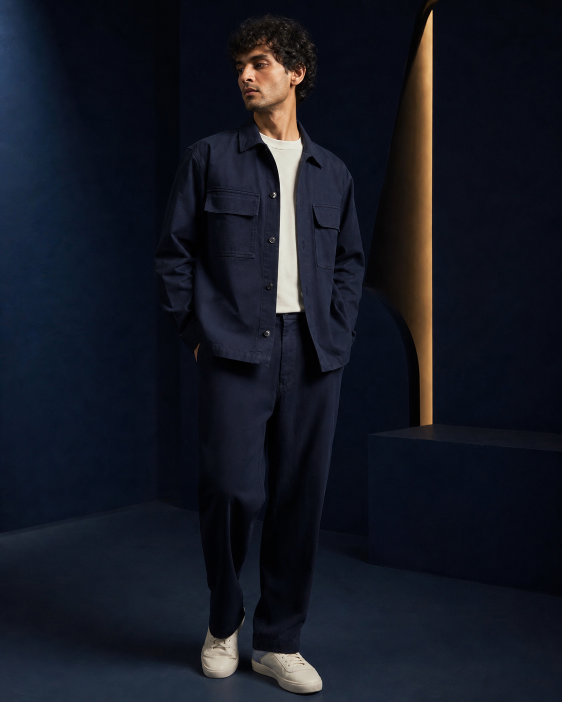 Indian model in a midnight utility co-ord