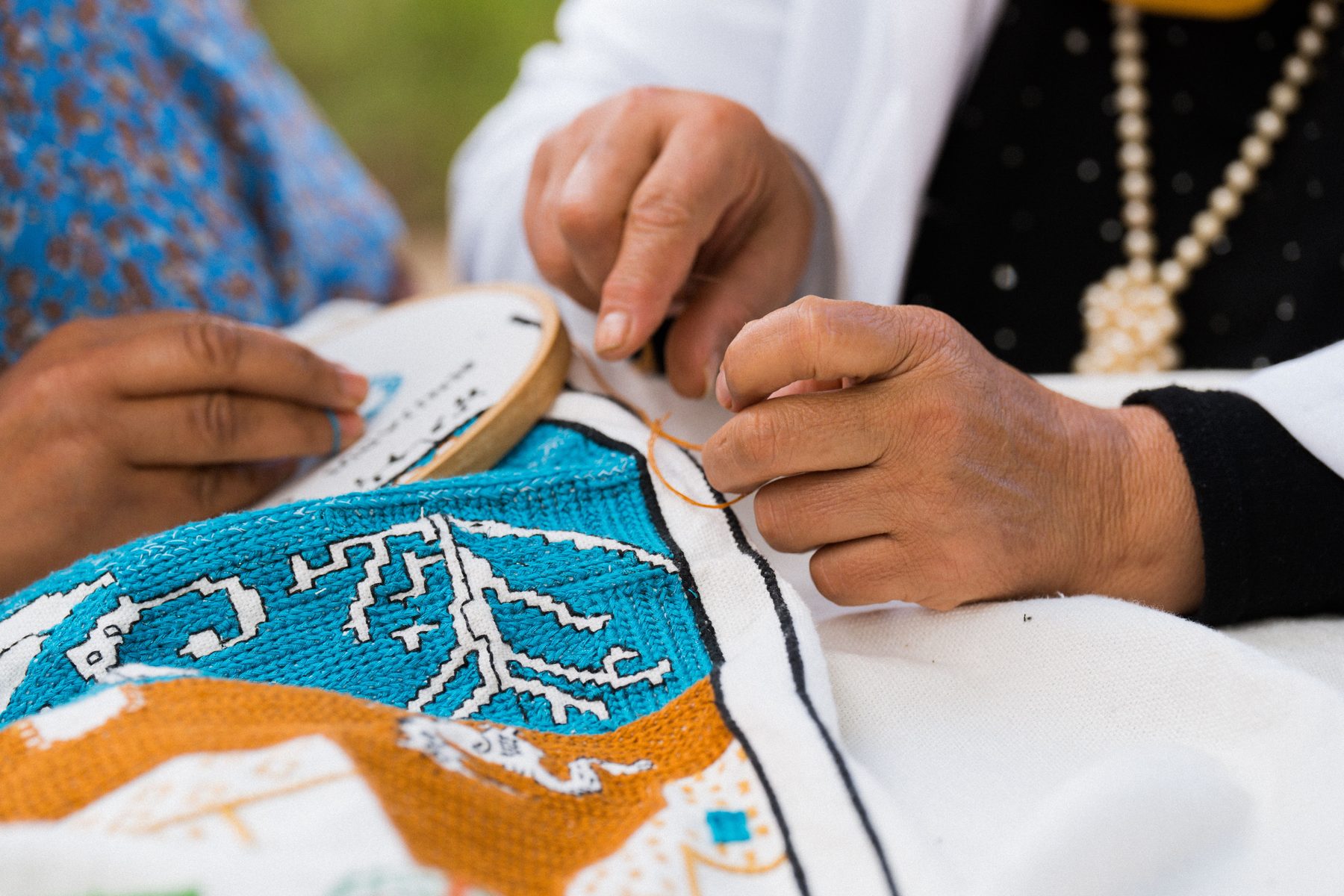Indian Cloth Store Craftsmanship