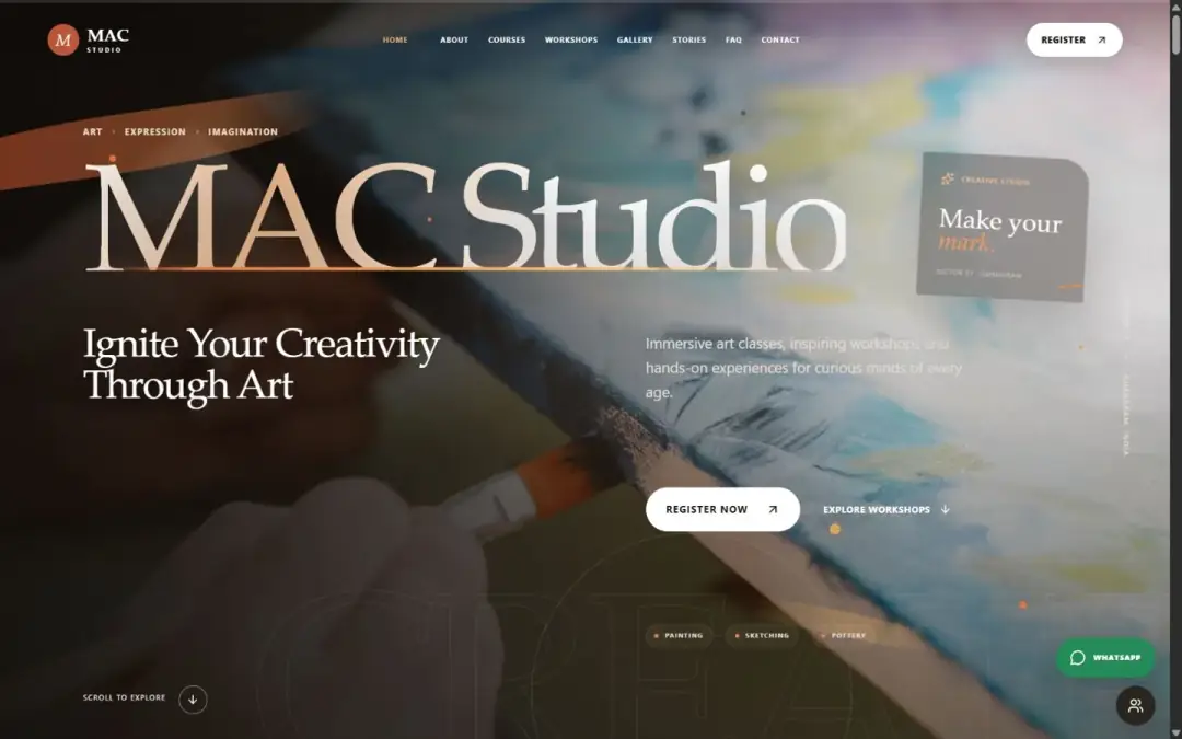 MAC Studio project interface preview by Sati Tech
