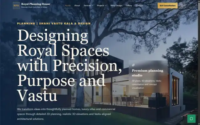 Royal Planning House project interface preview by Sati Tech